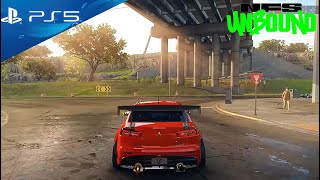 Need for Speed Unbound (PS5) Car Customization Gameplay | Mitsubishi Lancer Evo X