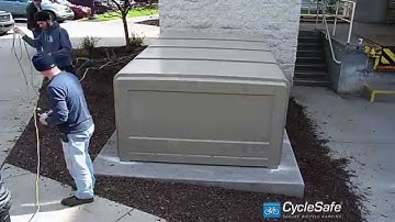 CycleSafe®  8-Bike Locker Installation Time-lapse