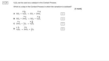 AQA A-level Chemistry 7405/3 June 2017 - Question 17
