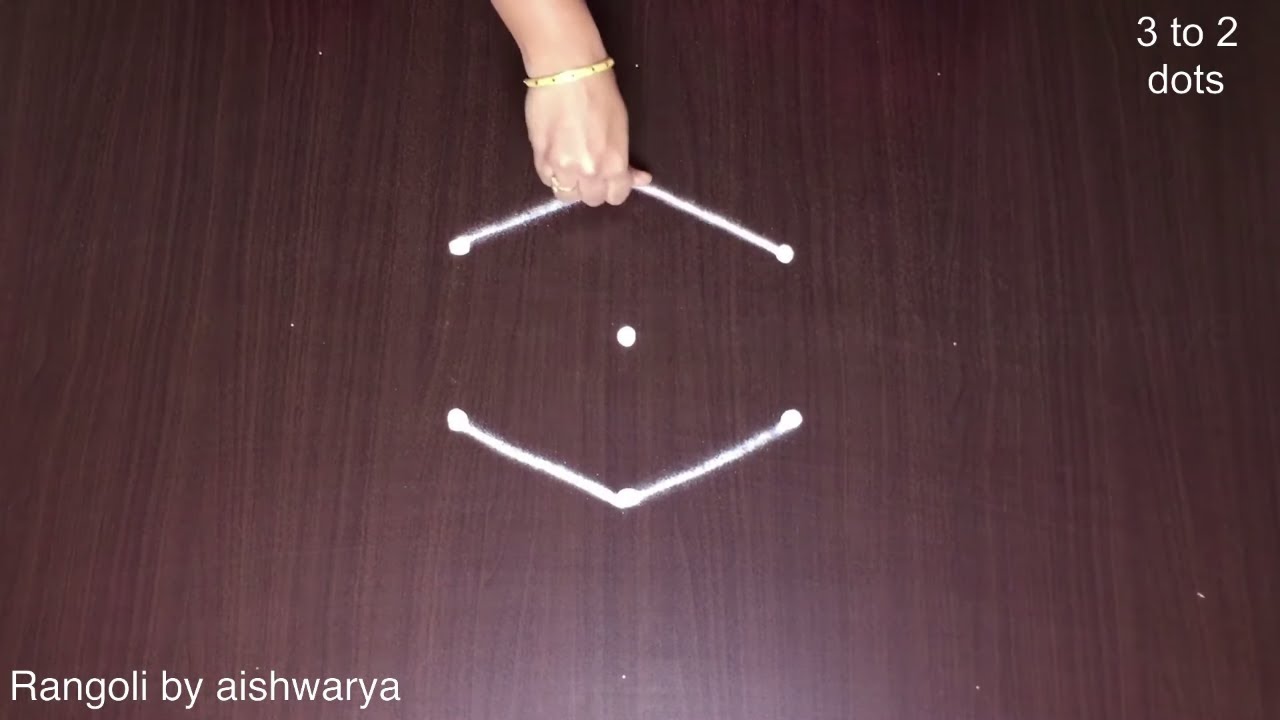 Small Kolam with 3 Dots