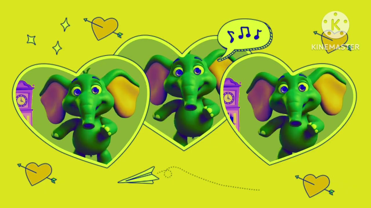 HICKORY DICKORY DOCK ELEPHANT WENT UP THE CLOCK / CLIP GRAPHICS 