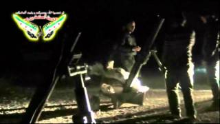 استهداف مقرات الشبيحة في مدينة جرمانا 21 - 3 - 2013