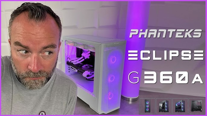 Phanteks Eclipse G360A Tour midi Boîtier gaming, Boîtier blanc