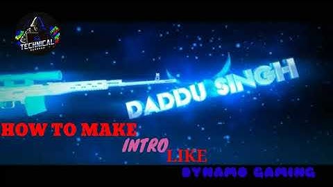 [HINDI] HOW TO MAKE GAMING INTRO LIKE DYNAMO GAMING