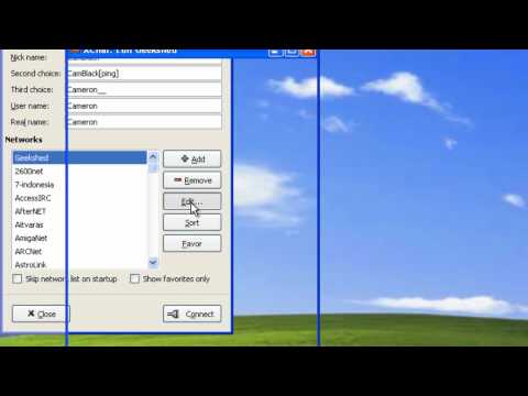 How to connect to GeekShed using XChat - CamBlack