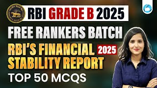 RBI Financial Stability Report 2025 | TOP 50 MCQs | Report for RBI Grade B 2025