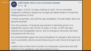 SSM Health responds to Facebook post claiming to be from SLU Hospital nurse