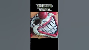 SWEET TOOTH máscara TWISTED METAL tutorial Foami moldeable🤡🔥 #sweettooth #twistedmetal #art