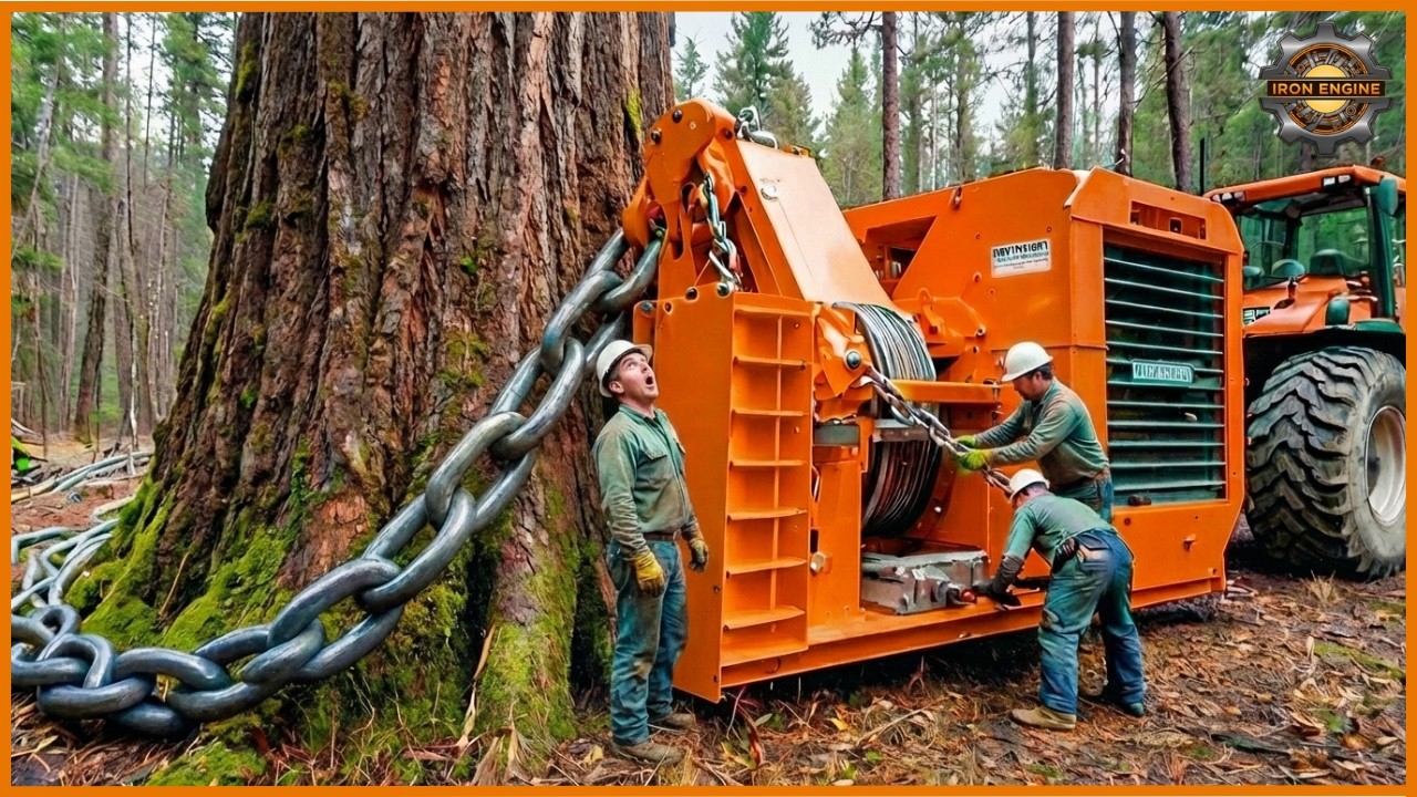 Extreme Dangerous Fastest Big Chainsaw Cutting Tree Machines | Biggest ...