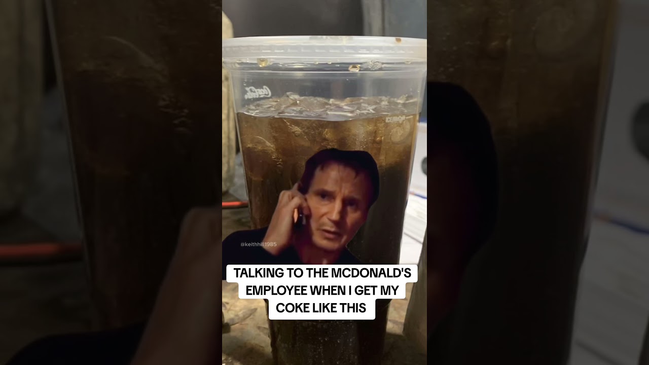 TALKING TO THE MCDONALD'S EMPLOYEE WHEN I GET MY COKE LIKE THIS