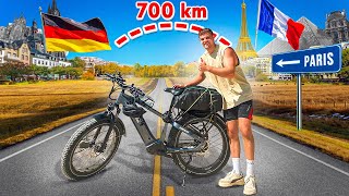 Schaffe ich es in 3 Tagen mit diesem Fahrrad 700 Kilometer nach Paris?  Selbstexperiment