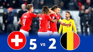 Switzerland vs Belgium 5-2 | 2019 Nations League Extended Highlights & All Goals HD