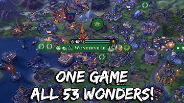 How we built ALL 53 WONDERS in a single game of Civilization 6!