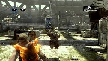 GoW3 Beta Gameplay - Glitch Legless Meatshield Able To Walk