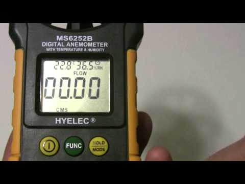 Цифровой анемометр Hyelec MS6252B