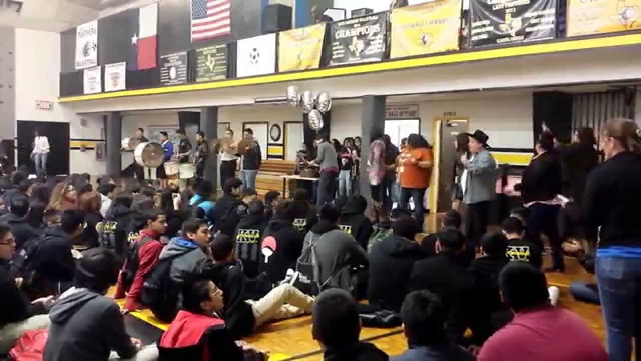 Staar Pep Rally RYSS Drumline at STAAR Pep Rally - YouTube