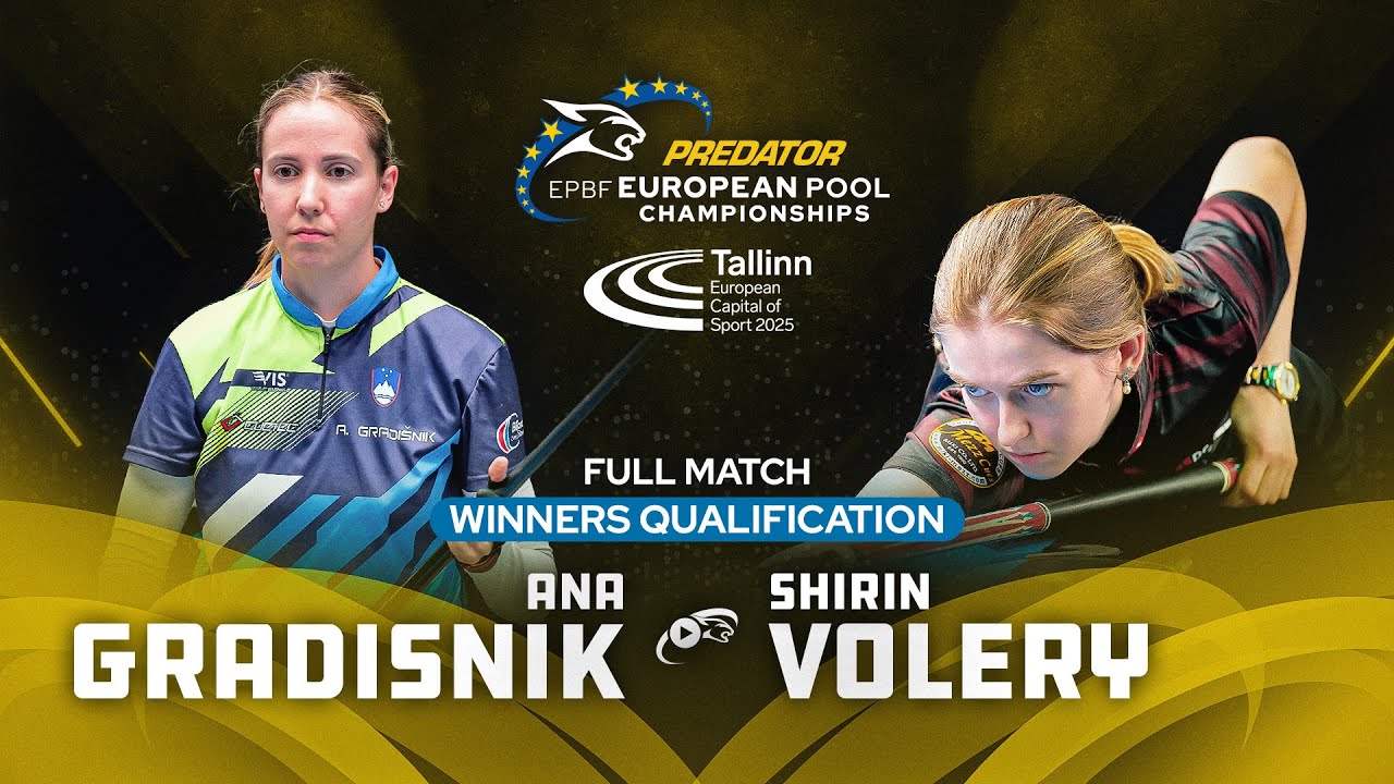 GRADISNIK vs VOLERY ▸ 9-BALL ▸ 2025 PREDATOR EUROPEAN Pool Championships