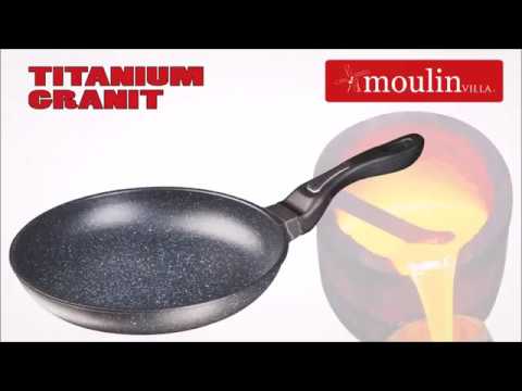 Сковороды Мулинвилла серии «TITANIUM GRANIT» из литового аллюминия