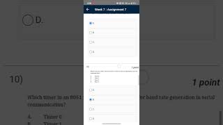 Microprocessor and Microcontroller Nptel assignment answers week 7. #nptel #swyam #shorts #correct