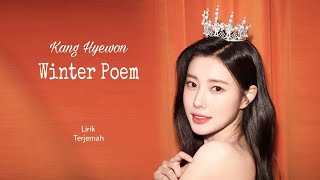 Kang Hyewon Winter Poem [Lyrics HAN | INA] Lirik Terjemahan (Sub Indo)