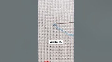 Life changing loop start cross stitch hack! #crossstitchdesigns #diy #crossstitchpatterns #christmas