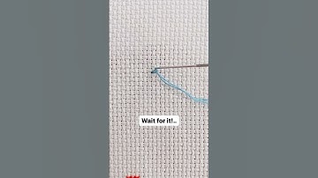 Life changing loop start cross stitch hack! #crossstitchdesigns #diy #crossstitchpatterns #christmas