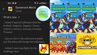 DYNAMONS WORLD | NEW UPDATE | 1.8.40 | NEW SKINS | BOSS BATTLES | ETC....