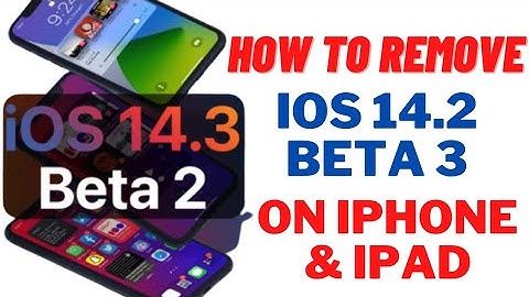 How To Remove ! iOS 14.3 Beta 2 On iPhone & iPad