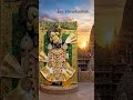 Beautiful Krishna Temple at Sunset – Spiritual Divine Golden Hour View