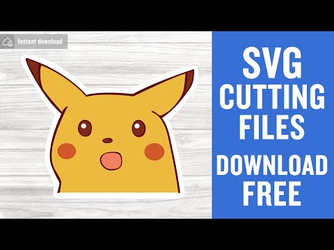 Surprised Pikachu Meme SVG Free Cutting Files for Cricut Silhouette