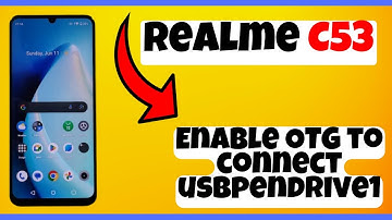 Enable OTG to connect usbpendrive1 Realme C53 || How to turn on OTG for USB /Pendrive connection