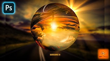 Photoshop Tutorial: Powerful Dramatic Surreal Glass Sphere Floating Within a Landscape