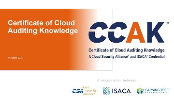 Webinar - Certificate of Cloud Auditing Knowledge (CCAK)