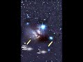 The Flame Nebula and the Horsehead Nebula seen through a telescope