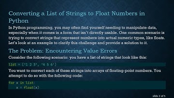 How to Convert a List of Strings to an Array of float Numbers in Python