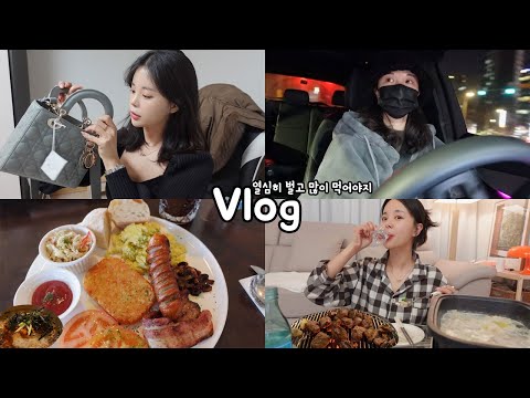 [일상vlog] 먹고싶은거 하고싶은거 다해서 텐션 못말려 _ 레이디디올 언박싱+해미집 스지탕+브런치+외가집 갈매기살+내동생 <strong>김육삼</strong>