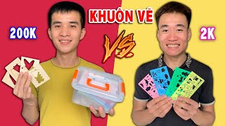 Khuôn Vẽ Tranh Bằng Gỗ 200k Vs Khuôn Vẽ Cổng Trường 2k - Dụng Cụ Học Tập Nhà Giàu Và Nhà Nghèo!!!