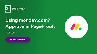 PageProof Academy: PageProof integration for Monday.com