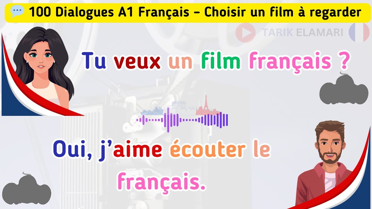 Apprendre le français - 100 dialogues en français de niveau A1 entre un ...