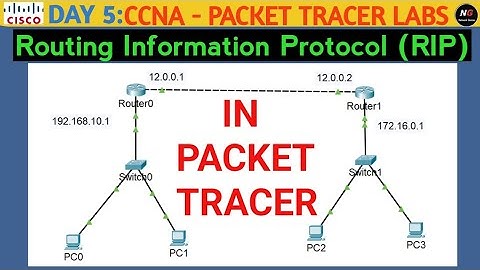 CCNA Day 5: RIP Routing Protocol LAB  | RIP configuration using Cisco Packet Tracer