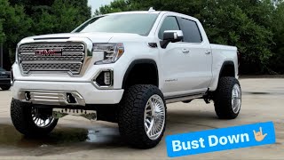 Lifted 2021 GMC gets BUST DOWN lift and 24x14 American Force