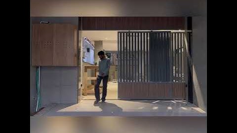 Telescopic sliding gate automation done bye krishna home automation +919016042525