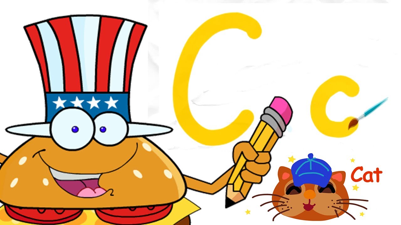 Letter C | Learn the ABC | Mr. Burgerbook - YouTube