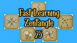 Fast Learning Zentangle || Part 25 || Easy Drawing