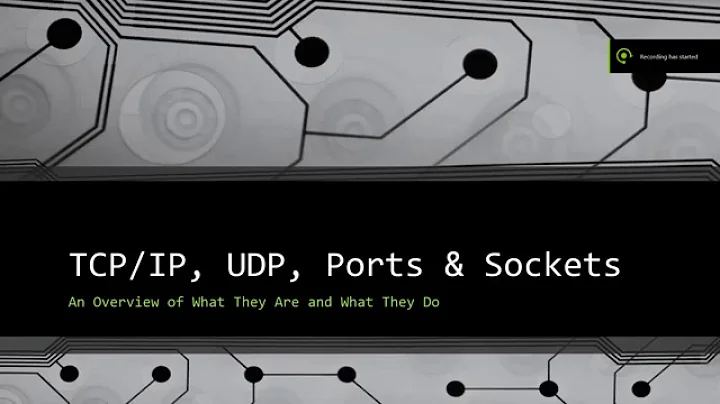 TCP, IP, UPD, Sockets, And Ports - A Brief Explination