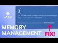 [2023 Solved!] How to Fix Memory Management Blue Screen on Windows 11/10