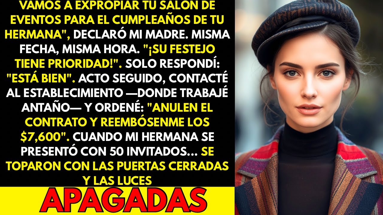 Vamos a usar el lugar de tu boda para la fiesta de cumpleaños de tu hermana