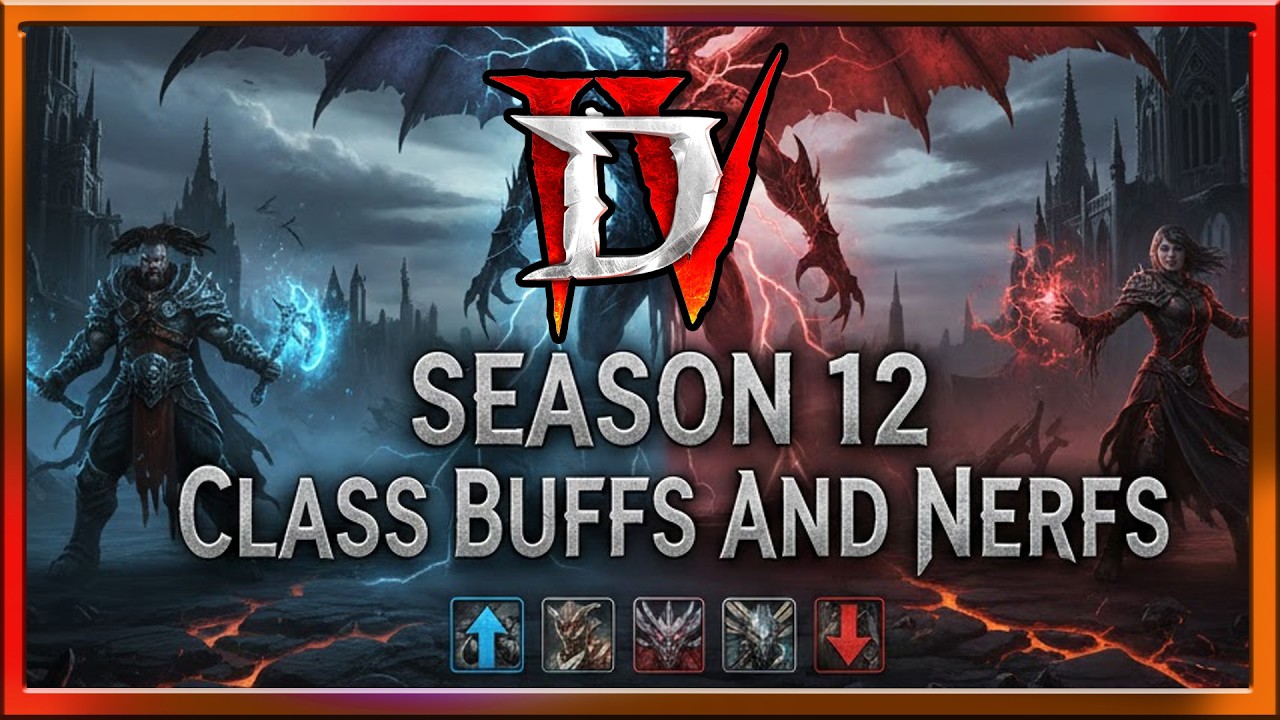 Обновление баланса классов в 12 сезоне Diablo 4: нерфы/баффы. Обновление Diablo 4 на PTR 12 сезон...