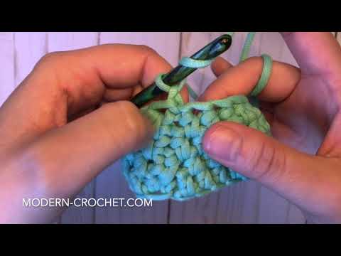Half Double Crochet Between Posts in the Round