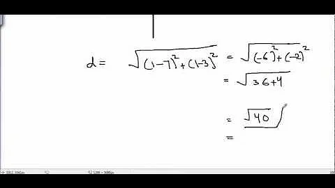 How to find distance between two points using distance formula?